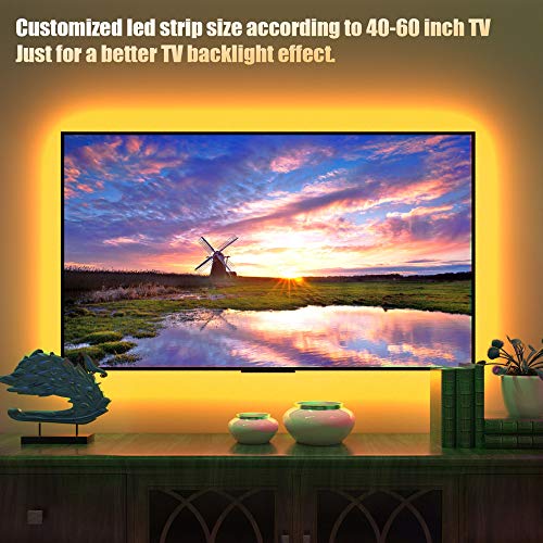 maylit Tv Led Backlight, Maylit 8.2ft Led Strip Lights for 40-60in Tv, USB Powered Tv Lights kit with Remote, RGB Bias Lighting for Room Decor - Image 4