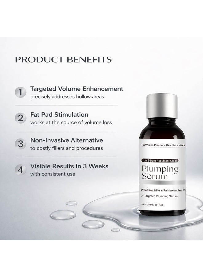 BARUBT 92% Volufiline 1% Pal-Isoleucine Plumping Facial Serum, Anti Aging Fine Line Smoothing Hydrating Targeted Face Essence 30ml - Image 4