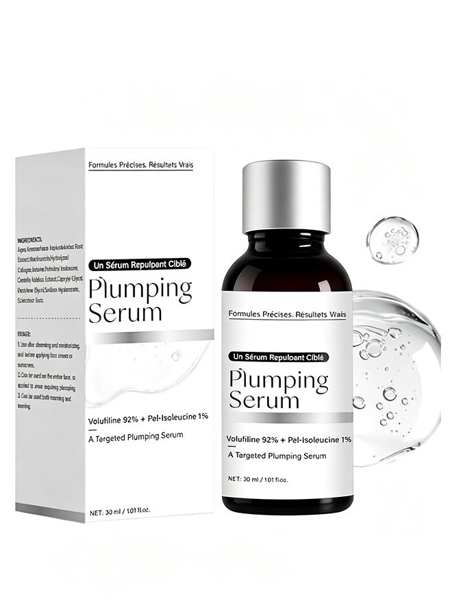 BARUBT 92% Volufiline 1% Pal-Isoleucine Plumping Facial Serum, Anti Aging Fine Line Smoothing Hydrating Targeted Face Essence 30ml - Image 1