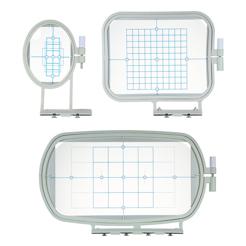 مجموعة إطارات محجرة آلة التطريز 3 قطع/مجموعة إطارات Sew Tech ملحقات آلة الخياطة لـ Brother SE270D SE-350 SE-400 HE-120 hE-240 500D وسلسلة Babylock Sofia A-Line - Image 1