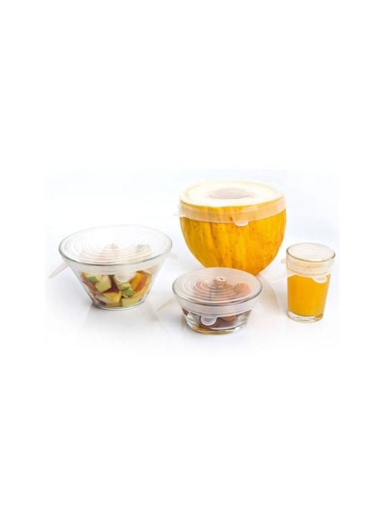 Transparent 6 Piece Stretch Cover For Food Preservation Turkish Made