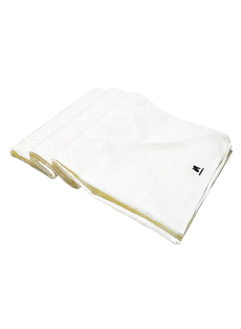 جالادون شماغ رجالي كلاسيكي كاجوال باللون البيج، مصنوع من مزيج قطني فاخر H67 - Image 5