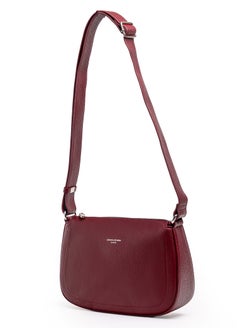 David Jones David Jones- Minimal Cross Body Semi Moon Bag for women model cm6708B- The original Casual style Dream bag- Faux leather cross body and shoulder bag 