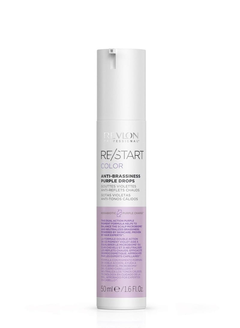 Revlon Professional Restart Color Purple Anti Brassisness Drops 50 Ml - Image 1
