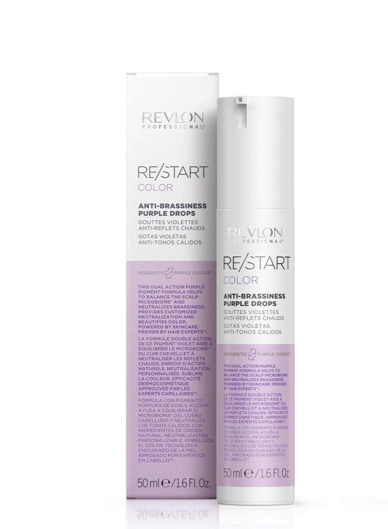 Revlon Professional Restart Color Purple Anti Brassisness Drops 50 Ml - Image 2