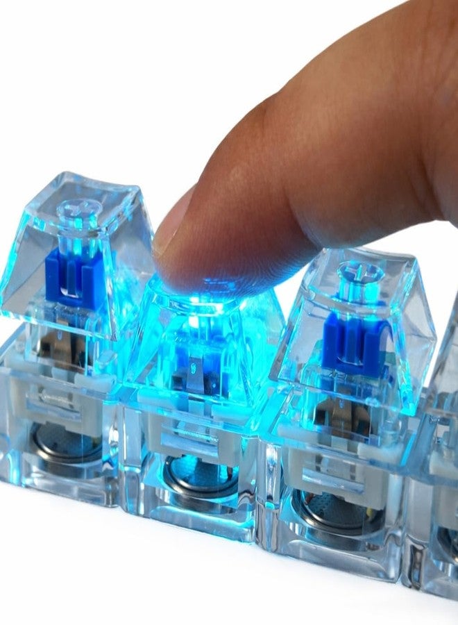 Muej Keyboard Fidget Keychain with LED Light | Clicky Mechanical Switch Keychain Toy for Stress Relief | Portable Pocket Finger Clicker Toy for Office, Students, Gamers & Anxiety Relief - Image 4