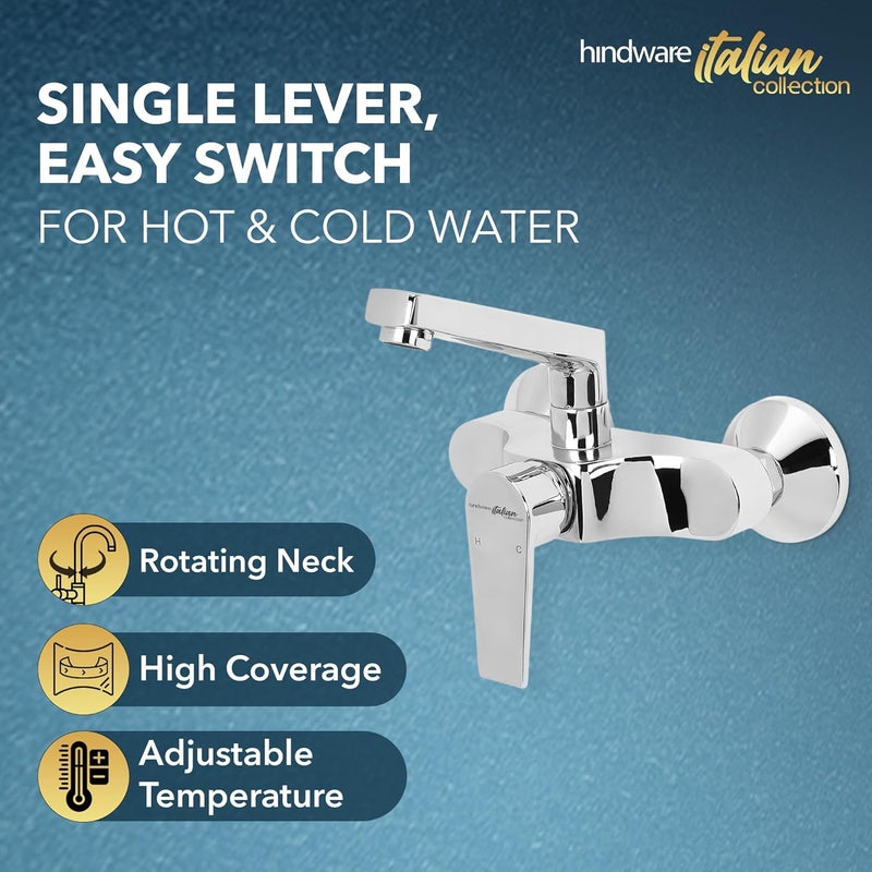 hindware خلاط حوض ساخن وبارد مع دوران من مجموعة هيندوير الإيطالية F360027CP - Image 3