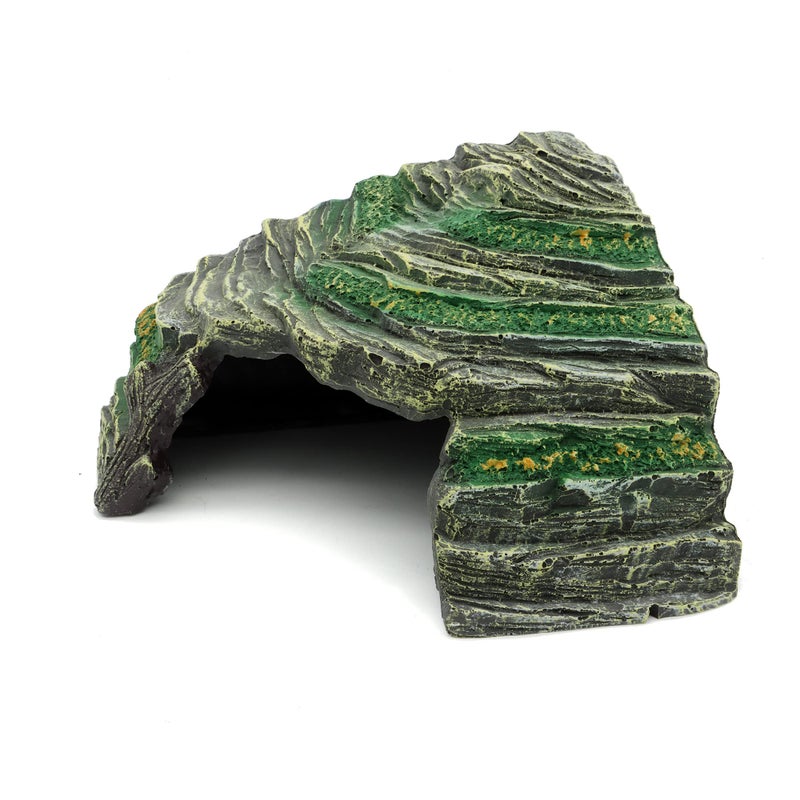 JIHAQUA Terrarium Decor Reptile Hide Reptile Hides and Caves Aquarium Tank Accessories Decorations,Medium - Image 1
