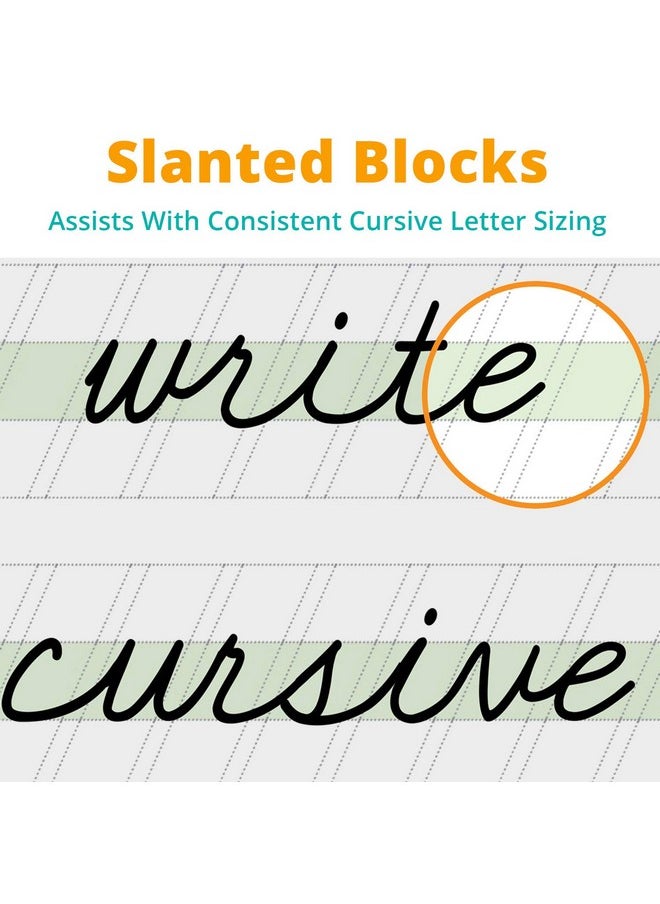 Channie's - Visual Cursive Notebook 120Pages Easy To Learn Practice Cursive Size 8.5” X 11” - Image 1