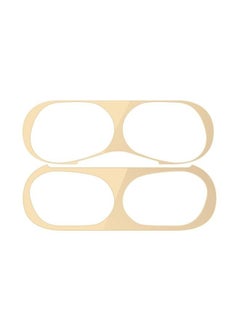 2- Piece Dust Gurad Sticker Apple AirPods Pro Gold