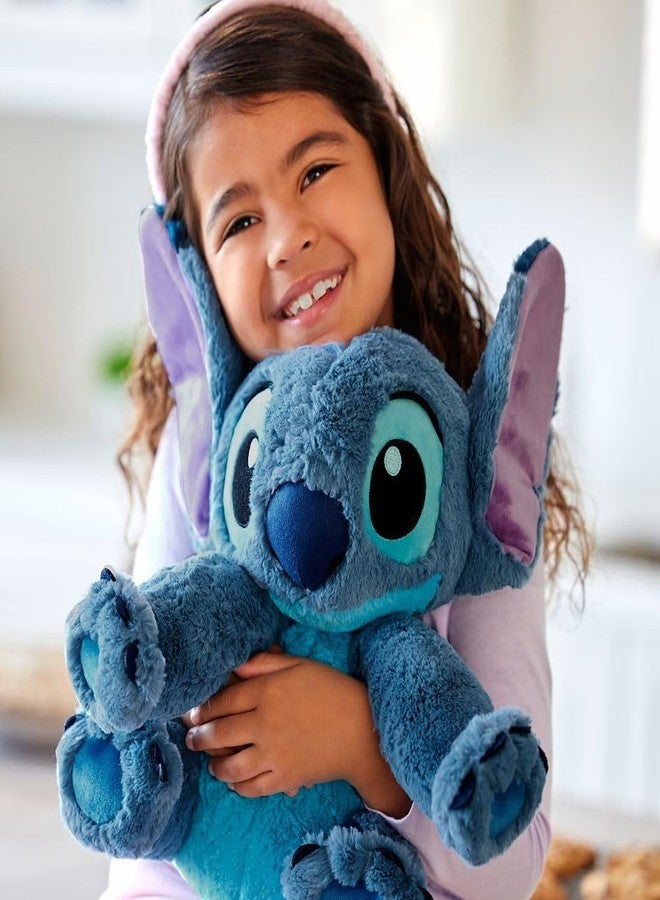 DISNEY STORE Official Stitch Medium Soft Toy for Kids, Cuddly Character with Fuzzy Texture and Embroidered Details, Flexible Floppy Ears, Disney Plushy Suitable for All Ages. - Image 3
