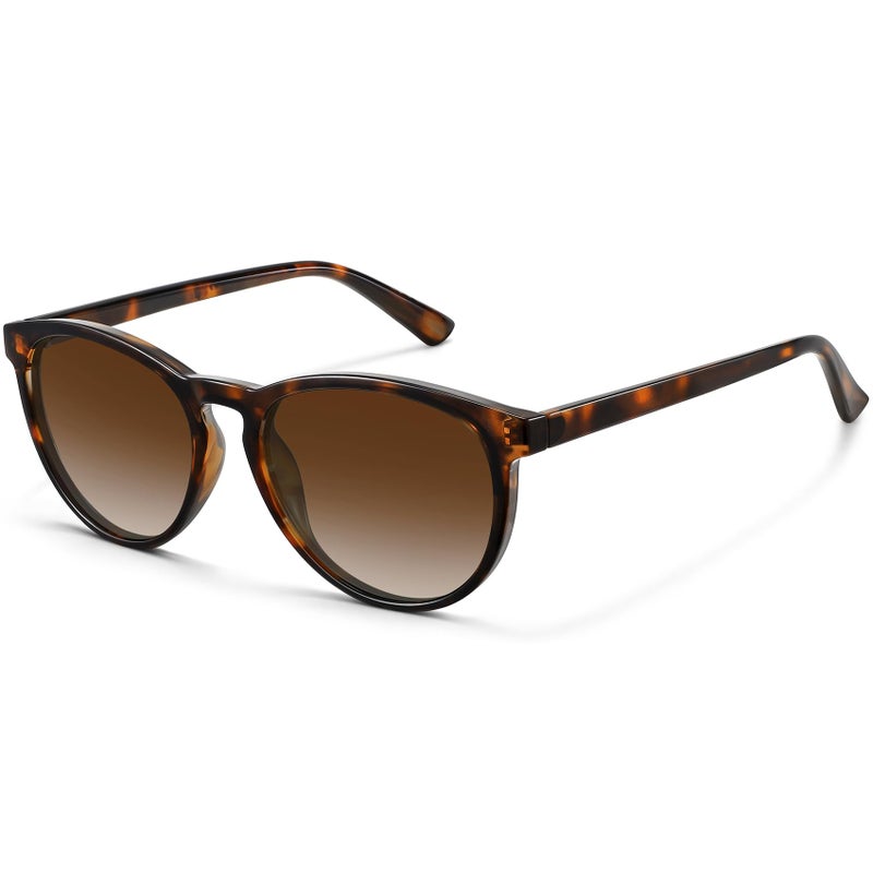 Fozono Classic Round Polarized Sunglasses for Women Retro Shades Trendy Vintage Sun Glasses - Image 1