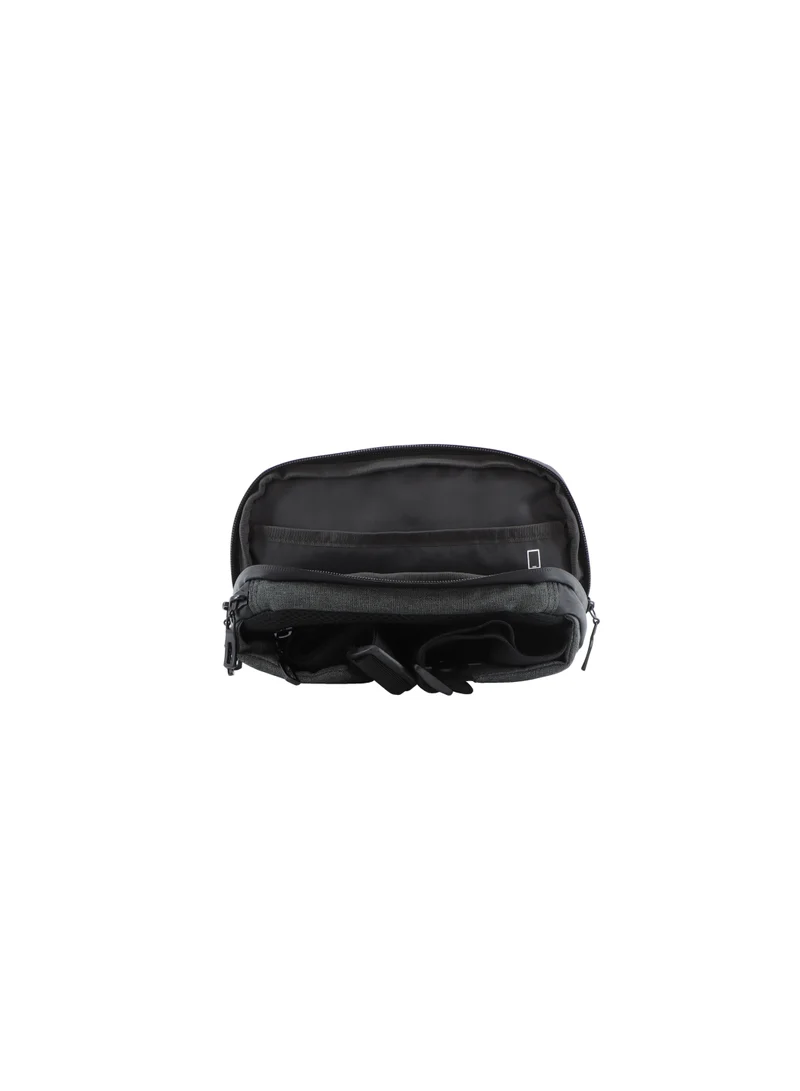 NATIONAL GEOGRAPHIC National Geographic Shadow RPET Waist Bag Dark Grey, Hip Bag/ Belt Bag With Adjustable Strap, RFID Pocket, Suitable For Travel, Outdoors, Gym, Hiking For Men And Women