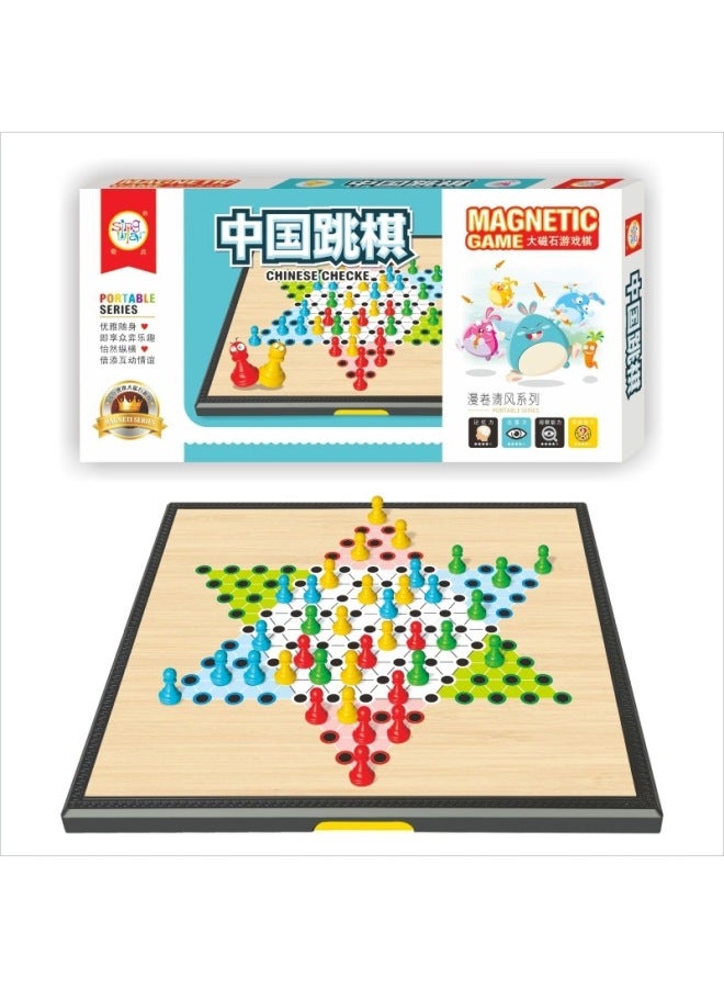 شطرنج مغناطيسي، لعبة الداما المغناطيسية الكبيرة، رقعة شطرنج مغناطيسية قابلة للطي، ألعاب تعليمية للأطفال، شطرنج مغناطيسي، لعبة لطلاب المدارس الابتدائية