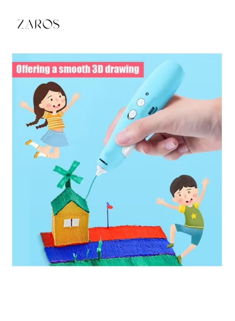 Zaros Educational Gift for Kids – 3D Pen Kit, ABS & PLA Compatible, Drawing Pen with Speed Control, Ultrasonic Sealed Nozzle, Ergonomic Design - Image 3