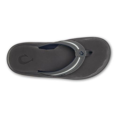 OLUKAI Ohana Palua Men's Water Friendly Sandals, Everyday Flip Flops, Arch Support & Comfort Fit, Lightweight & Durable, Enhanced Grip & Traction, Cloud Grey/Rock, 11 - Image 3