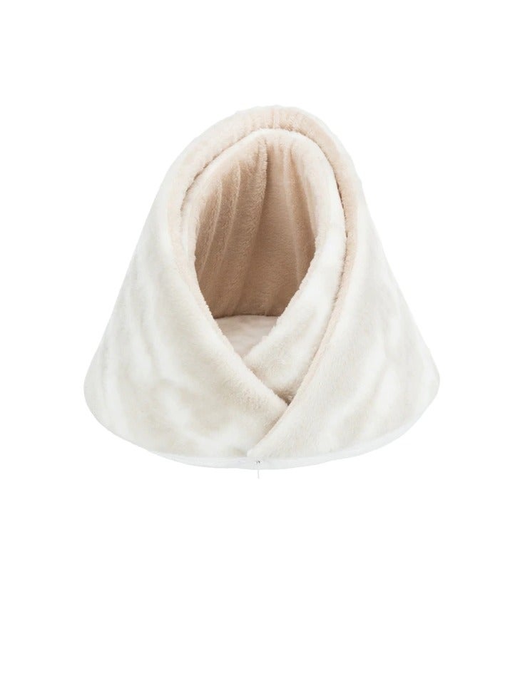 Trixie Nelli Cuddly Cave For Dogs & Cats White Taupe - Image 3