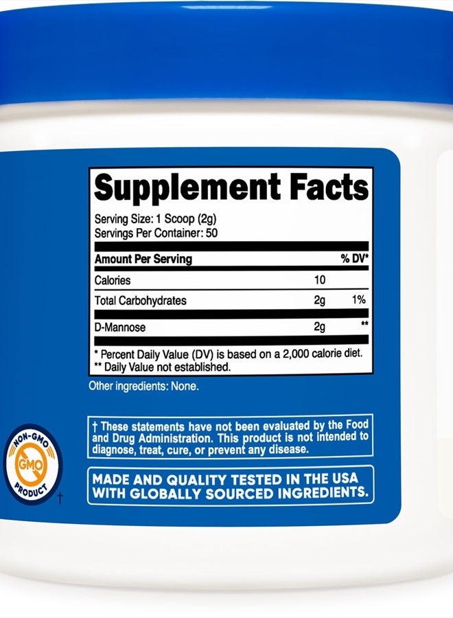 Nutricost دي مانوز 100 جرام (50 حصة) - 3.5 أونصة - Image 4