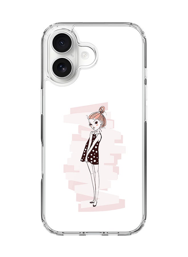 Stylizedd Classic Clear MagSafe Case for iPhone 17 , Hybrid Soft Case Flexible Edges Anti Drop TPU PC Gel Thin Transparent Cover [ Designed for iPhone 17 ] - Shy Teen
