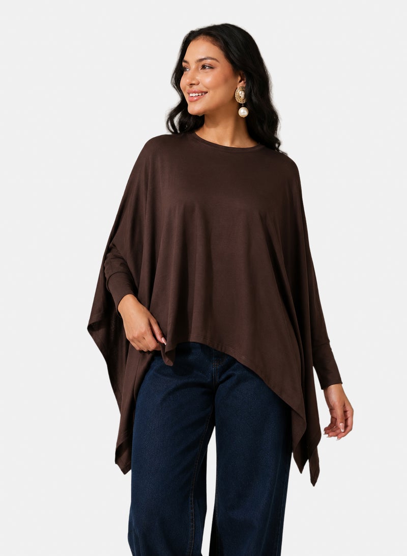Carina Flowy Asymmetric Poncho - Image 1