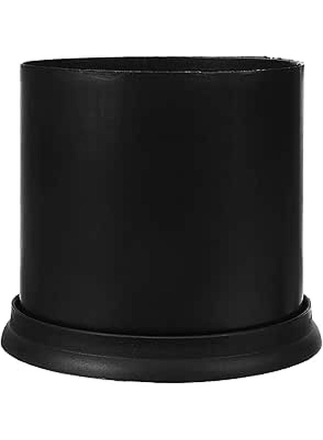 Compact Plastic Toilet Brush Holder Space Saving Bathroom Scrubber Rack Cup - Image 1
