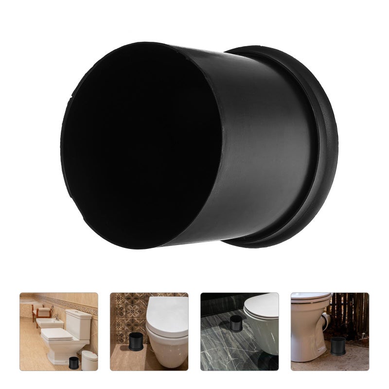 Compact Plastic Toilet Brush Holder Space Saving Bathroom Scrubber Rack Cup - Image 5