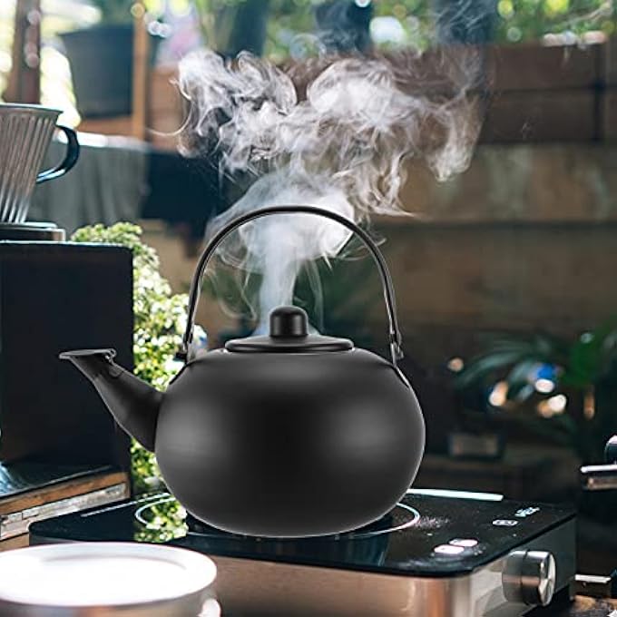 DOITOOL Stainless Steel Tea Kettle Stainless Steel Kettle Whistling Tea Kettle Tea Pot Water Boiling Kettle With Infuser For Stovetop Small Tea Kettle - Image 4