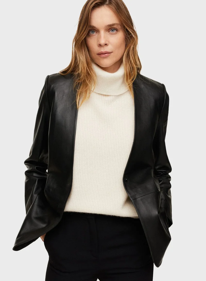 MANGO Button Down Jacket