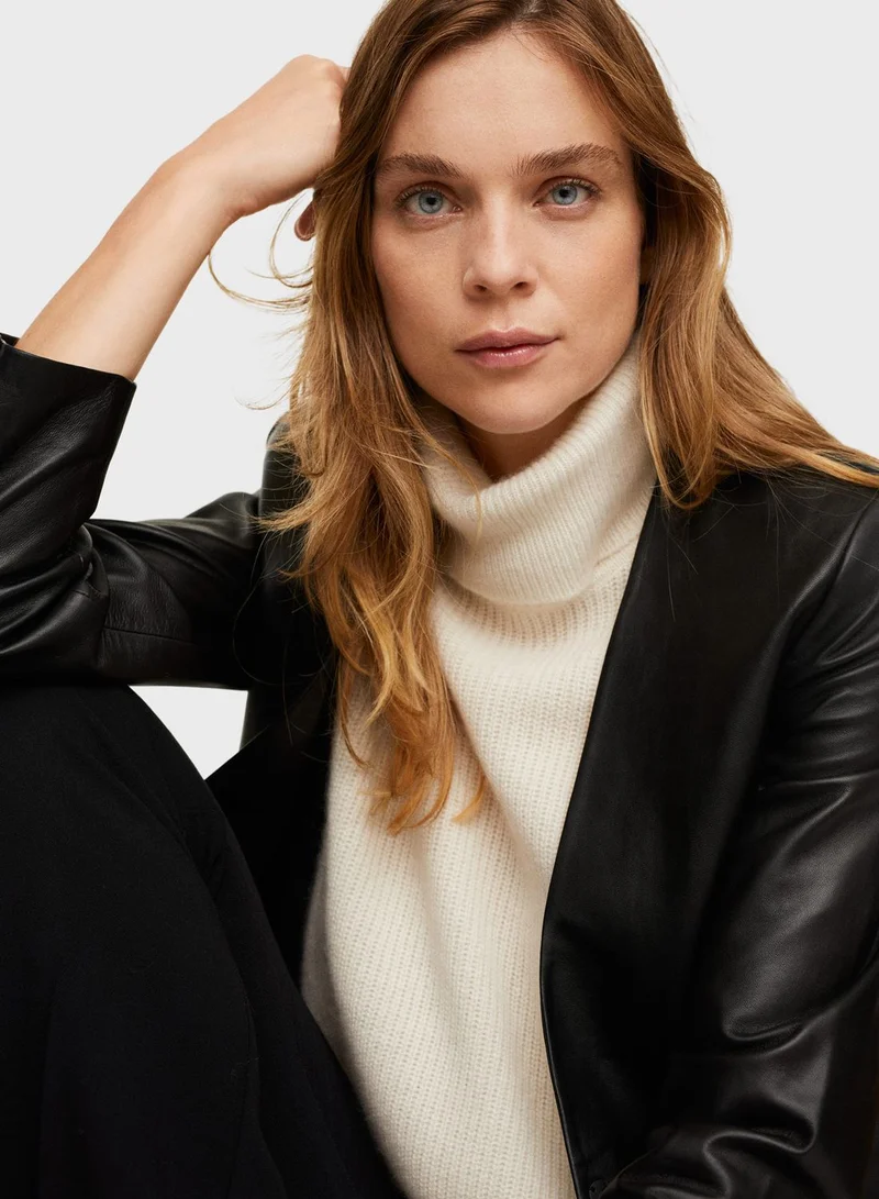 MANGO Button Down Jacket