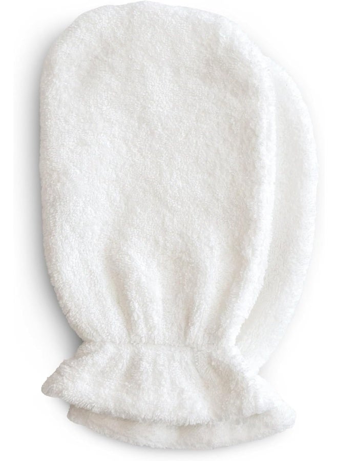 mushie قفاز استحمام عضوي من موشيه 2-عبوة - قفازات فرك جسم ناعمة للأطفال مع كفة مرنة للبشرة الحساسة - قفازات استحمام قطنية ماصة للأطفال والرضع - حجم عالمي | لؤلؤة - Image 1