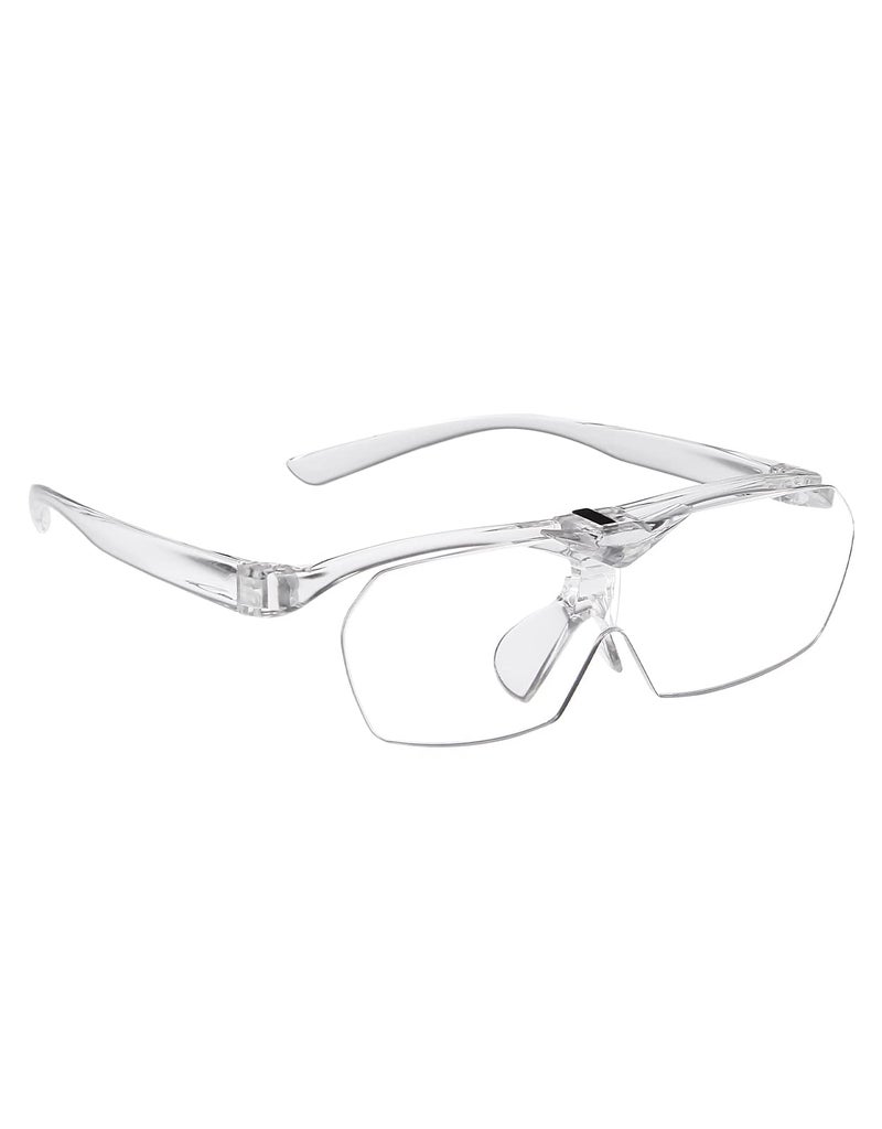 OKH 160 Magnifying Glasses Flip Up Down Lens HandsFree Magnifier Eyeglasses for Close Work Reading Sewing Jewelry Making Craft Hobby Painting