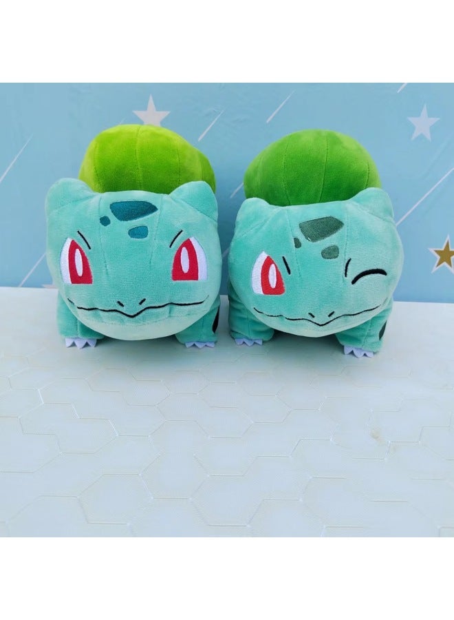 Pokemon Elf Baby Fire Dragon Pikachu Tearful Eyes Lizard Wonderful Frog Seed Grass Seedling Turtle Plush Toy Doll-Specifications:Standing On The 15th, Both Eyes Open-Color:independent Compression