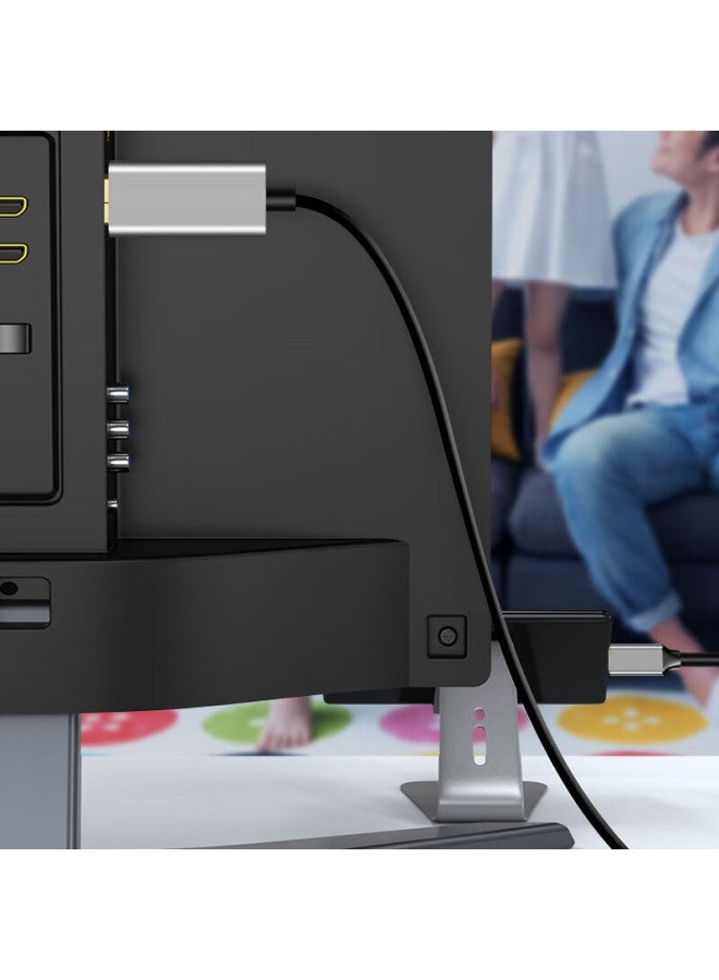 كابل صوت تحويل متبادل من النوع c إلى Dp ثنائي الاتجاه، كابل شاشة عرض 8k60hz للهاتف المحمول والكمبيوتر المحمول مع شاشة كبيرة C إلى Dp كابل اللون: سبائك الألومنيوم 1 M 【8K60HZ】】 - Image 5