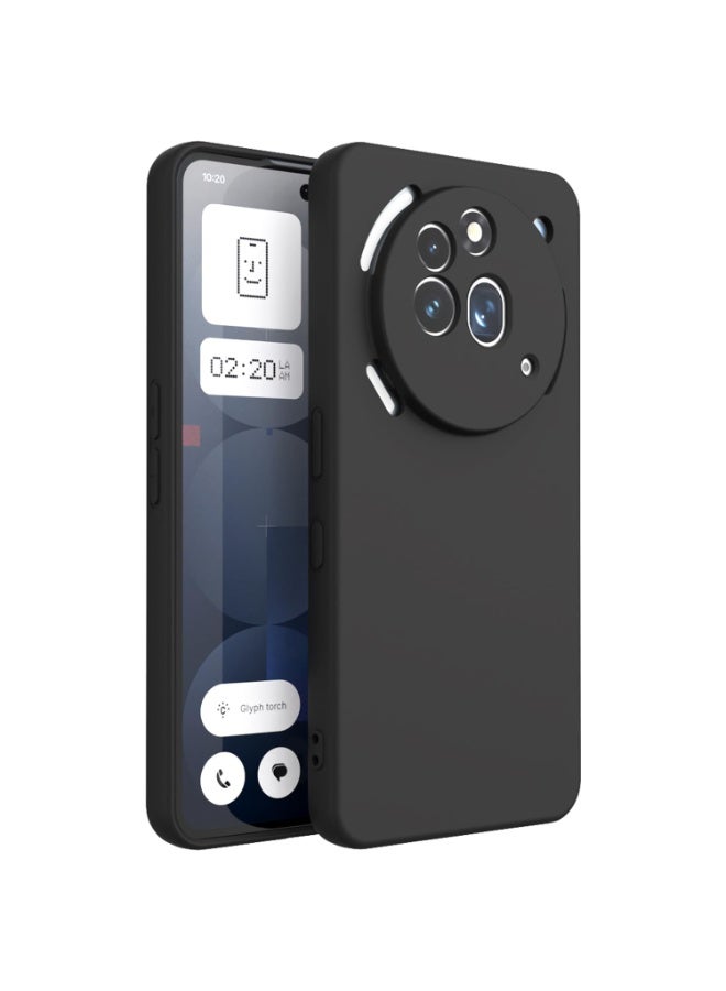 DUSALA Case for Nothing Phone 3a Pro Matte Silicone Flexible Camera Protection Back Cover for Nothing Phone 3a Pro - Image 1