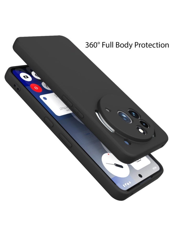 DUSALA Case for Nothing Phone 3a Pro Matte Silicone Flexible Camera Protection Back Cover for Nothing Phone 3a Pro - Image 2