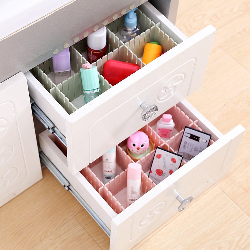 Drawer Storage Partition Board Partition Box Free Combination Grids Partition Plastic Classification Partition Finishing And Dividing Artifact - Image 3