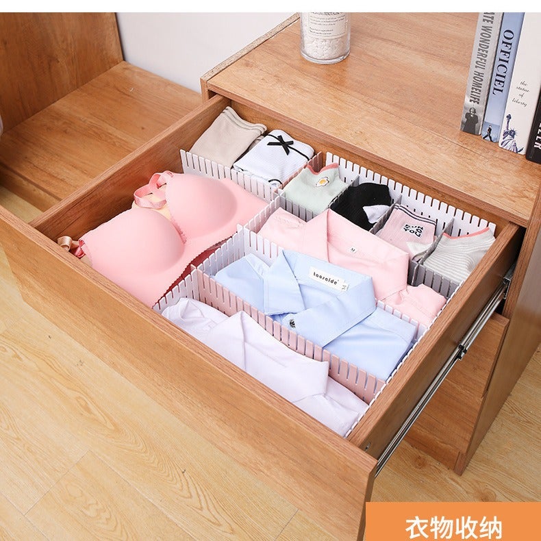 Drawer Storage Partition Board Partition Box Free Combination Grids Partition Plastic Classification Partition Finishing And Dividing Artifact - Image 5