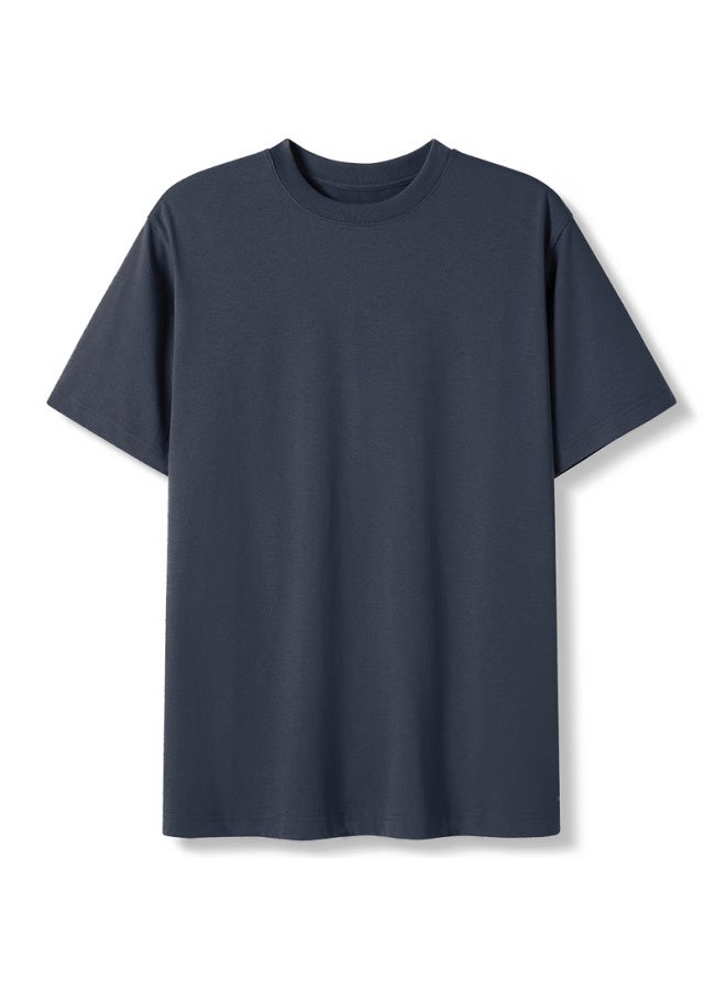 Markless 7a Antibacterial T-shirt For Men, Summer Loose Short Sleeve, 3645 Sea Breeze Blue New, 2XL - Image 4