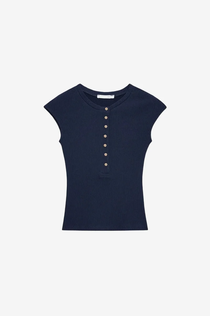 DILVIN Fitted Cotton Jersey Crew Neck T-Shirt