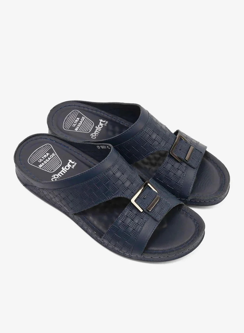 Comfort Plus Comfort Plus Men's Ultra Comfort Buckle-Strap Sandals Navy