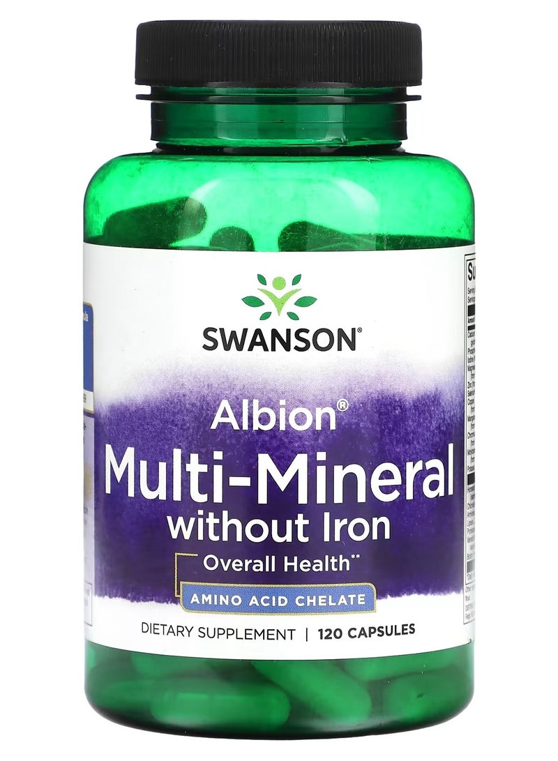 Swanson, Albion, Multi-Mineral without Iron, 120 Capsules