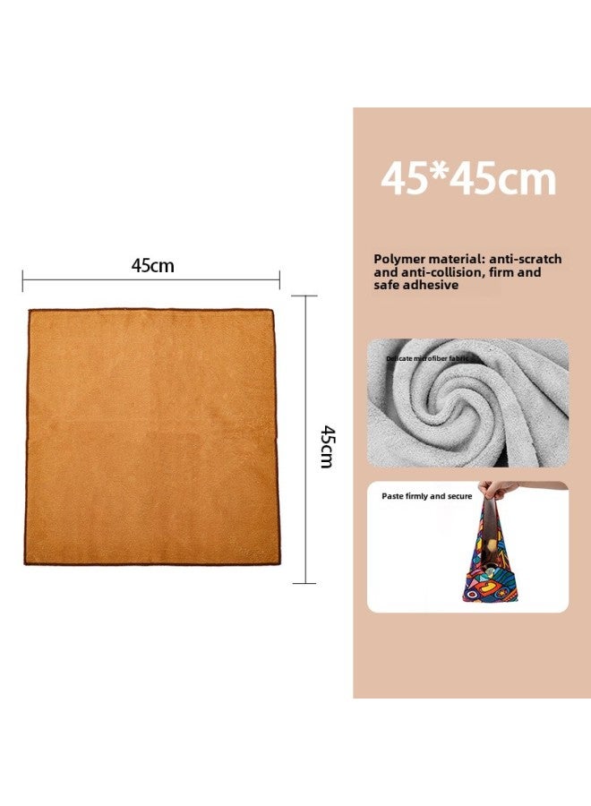 Hundred Patch Cloth Camera Liner Bag Magic Folding Cloth Micro Single SLR Lens Wrapping Cloth Bag Storage Protection Cosmetic Bag-Colour:Khaki-Size:45cm*45cm (common Size For Cosmetic Bags)  - Image 1