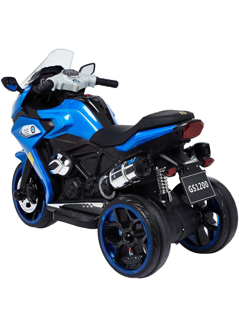 Amsham Toys Powered Riding Motorbike For Kids - Blue - Image 2