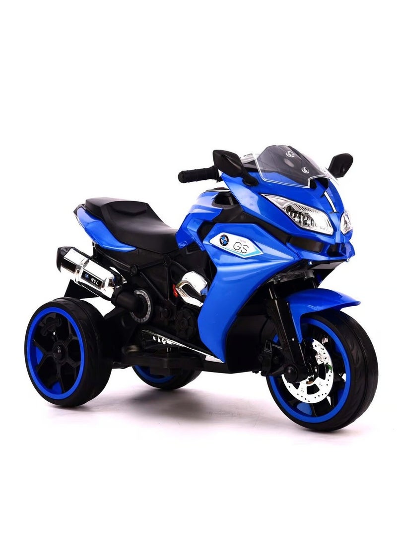 Amsham Toys Powered Riding Motorbike For Kids - Blue - Image 3