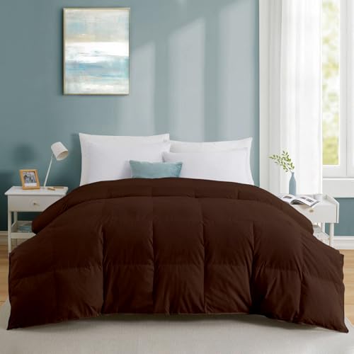 Razzai All-Season Comforter 220 GSM | Super Soft Fluffy & Lightweight Comforter Single Bed Comforter (60" X 90" Inches/152Cm X 228Cm) - Single Bed Comforter | Chocolate Brown - Image 1