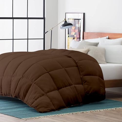 Razzai All-Season Comforter 220 GSM | Super Soft Fluffy & Lightweight Comforter Single Bed Comforter (60" X 90" Inches/152Cm X 228Cm) - Single Bed Comforter | Chocolate Brown - Image 2