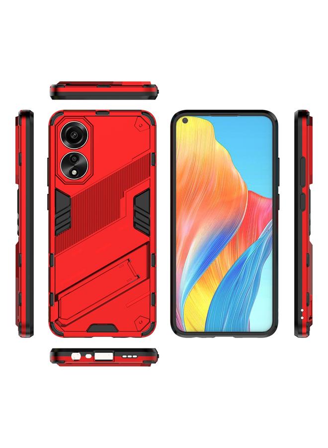 اس-توب جراب لهاتف OPPO A78 4G Punk Armor 2 في 1 PC + جراب هاتف TPU مع حامل - Image 3