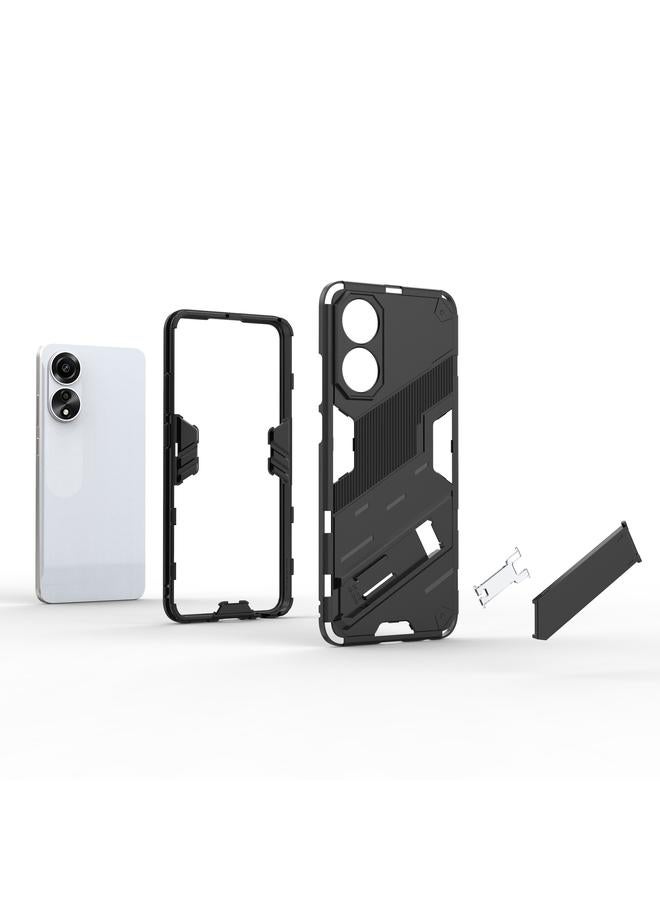 اس-توب جراب لهاتف OPPO A78 4G Punk Armor 2 في 1 PC + جراب هاتف TPU مع حامل - Image 5