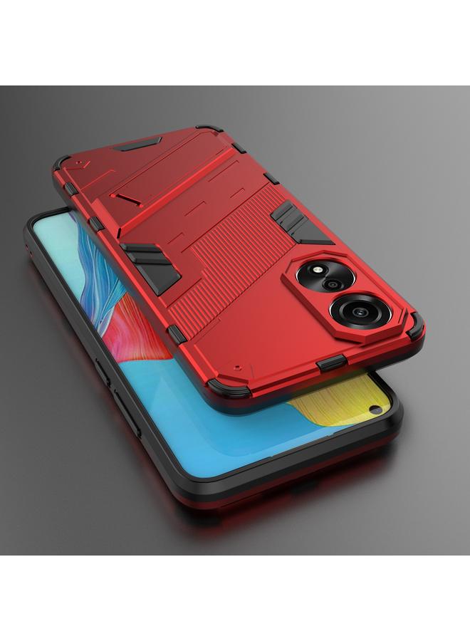 اس-توب جراب لهاتف OPPO A78 4G Punk Armor 2 في 1 PC + جراب هاتف TPU مع حامل - Image 2