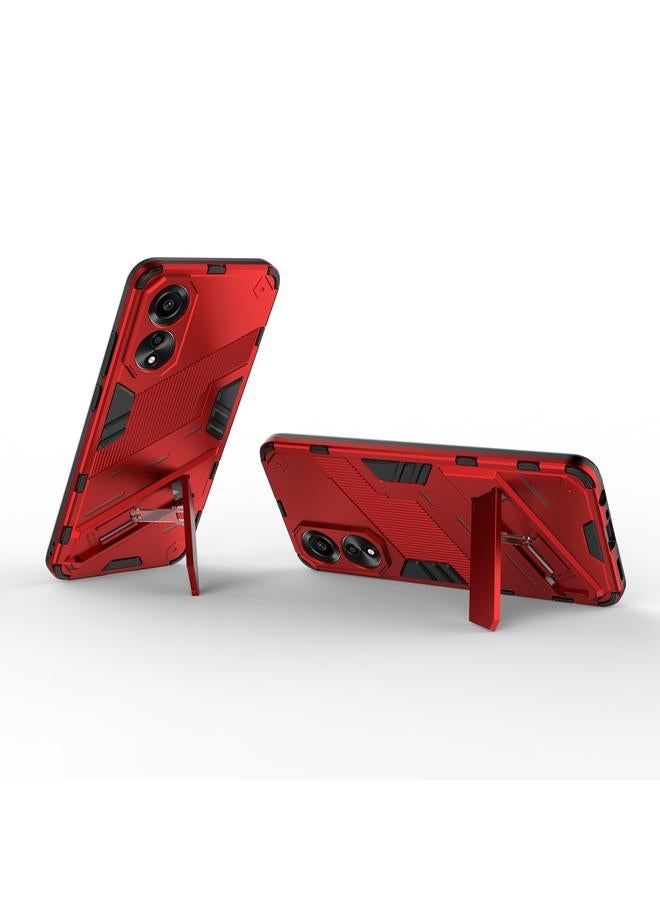 اس-توب جراب لهاتف OPPO A78 4G Punk Armor 2 في 1 PC + جراب هاتف TPU مع حامل - Image 4